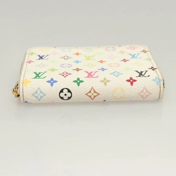 LOUIS VUITTON Monogram Multicolor Zippy Coin Purse White M93741 LV Auth BA3531 - Picture 6 of 16